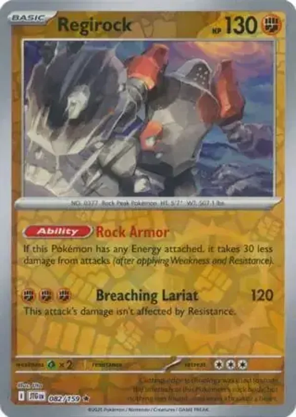 Journey Together  082/159 Regirock Rev Holo