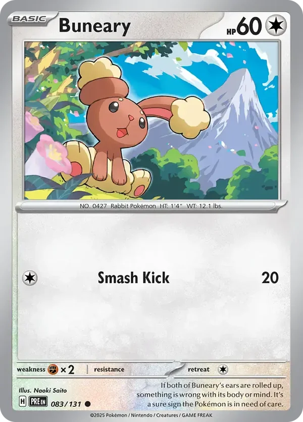 Prismatic Evolutions  083/131 Buneary