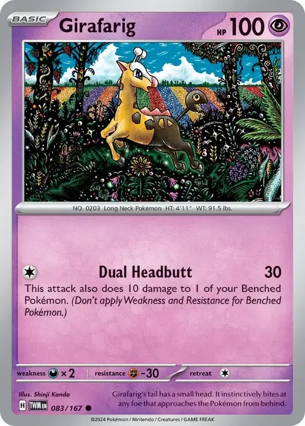 Twilight Masquerade  083/167 Girafarig