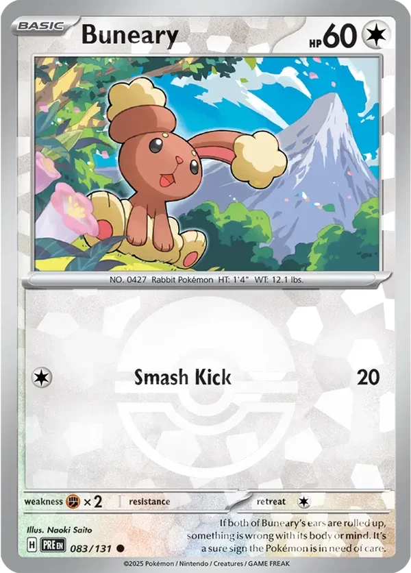 Prismatic Evolutions  083/131 Buneary Poke Ball