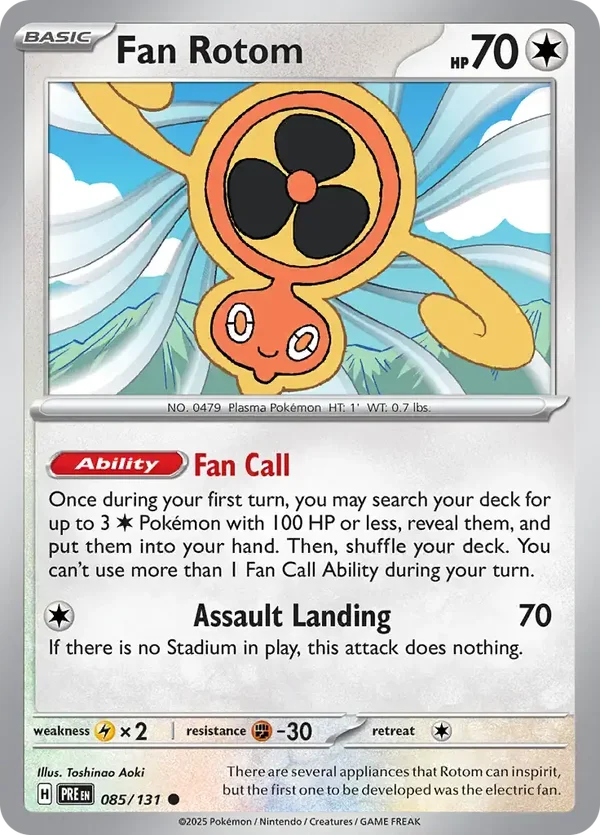 Prismatic Evolutions  085/131 Fan Rotom