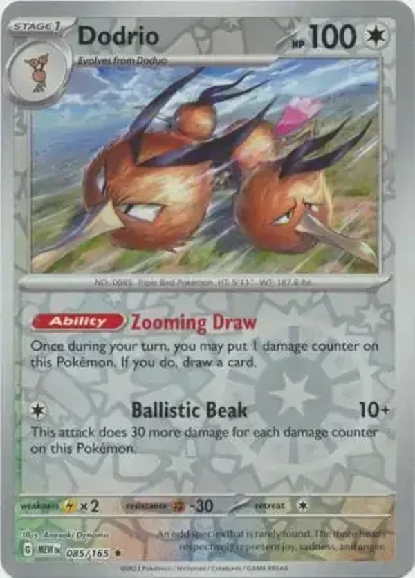 151  085/165 Dodrio Rev Holo