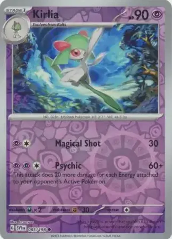 Scarlet & Violet  085/198 Kirlia Rev Holo