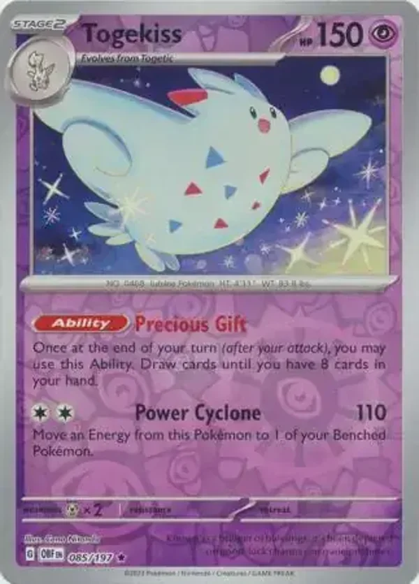 Obsidian Flames  085/197 Togekiss Rev Holo