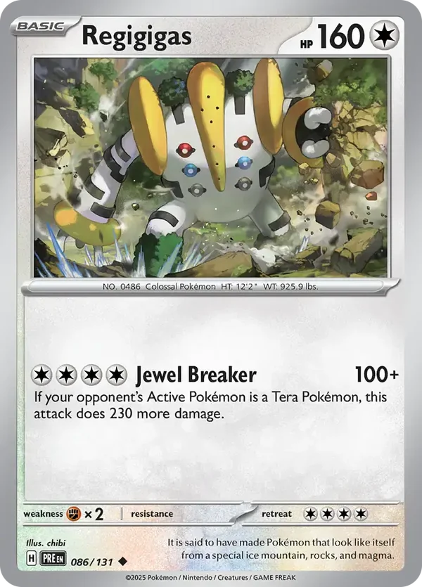 Prismatic Evolutions  086/131 Regigigas