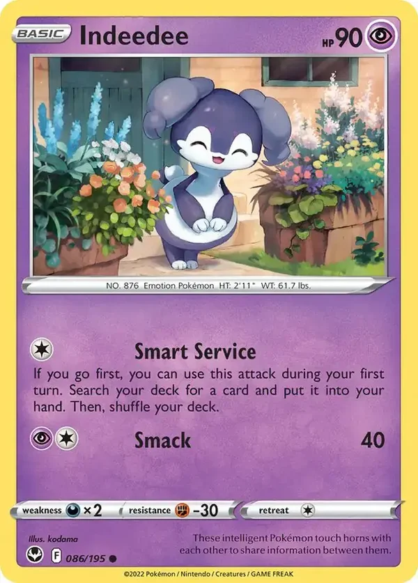 Silver Tempest  086/195 Indeedee