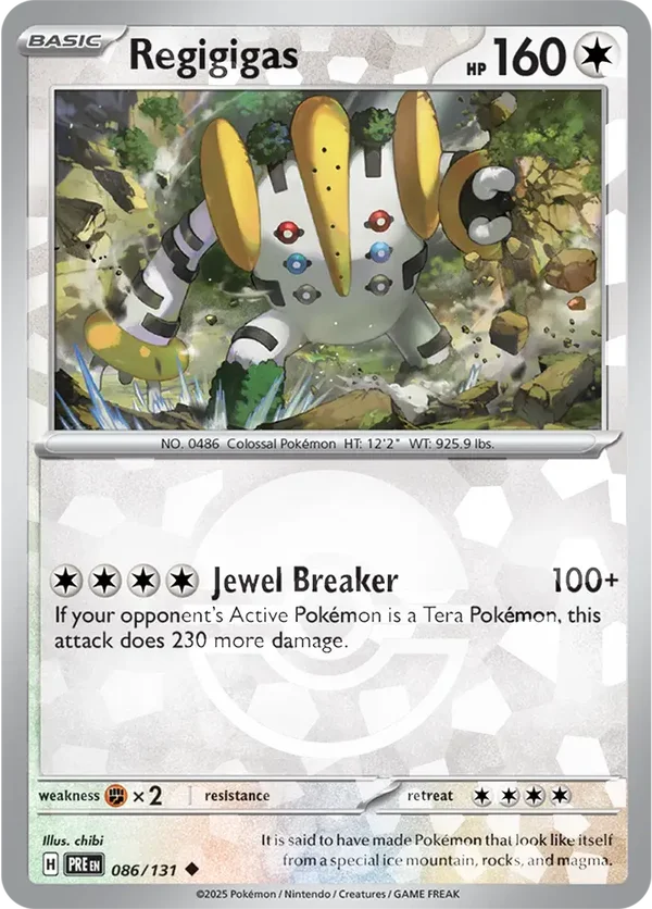 Prismatic Evolutions  086/131 Regigigas Poke Ball