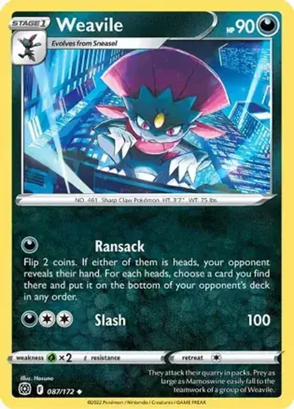 Brilliant Stars  087/172 Weavile