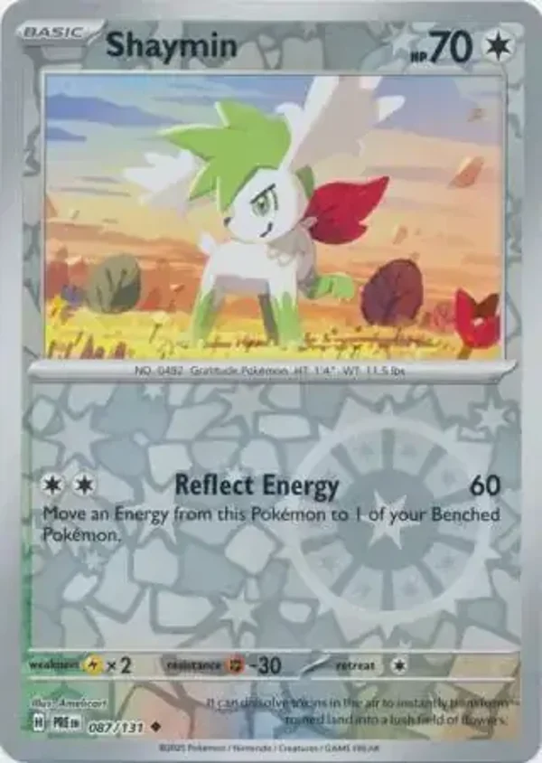 Prismatic Evolutions  087/131 Shaymin Rev Holo