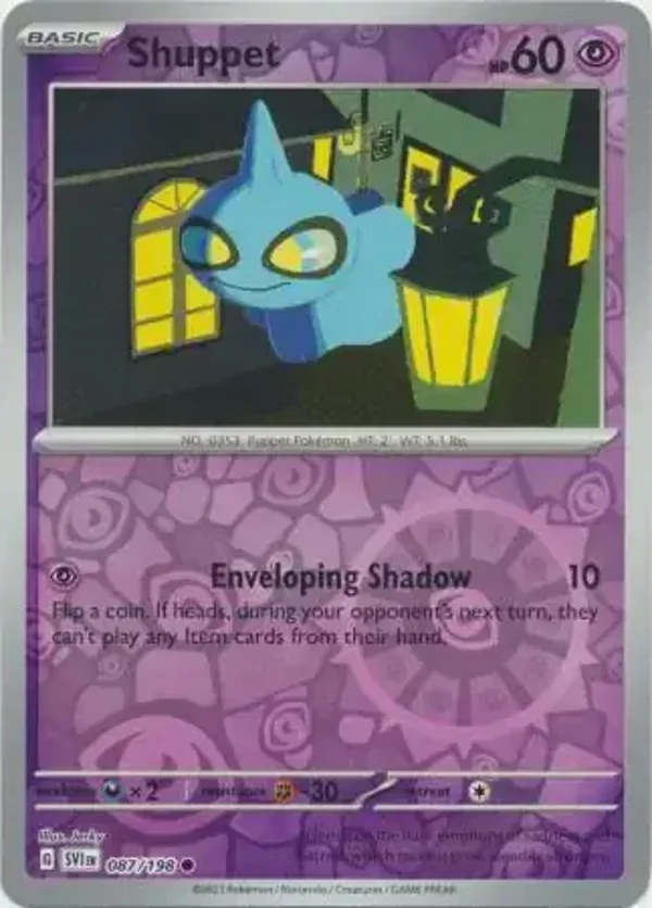 Scarlet & Violet  087/198 Shuppet Rev Holo