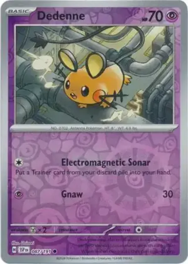 Surging Sparks  087/191 Dedenne Rev Holo