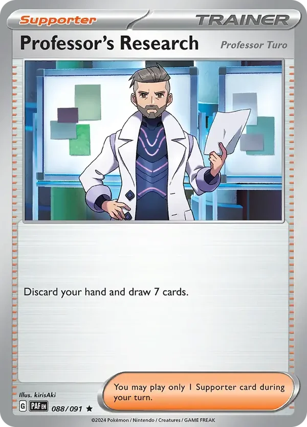 Paldean Fates  088/091 Professor's Research Holofoil