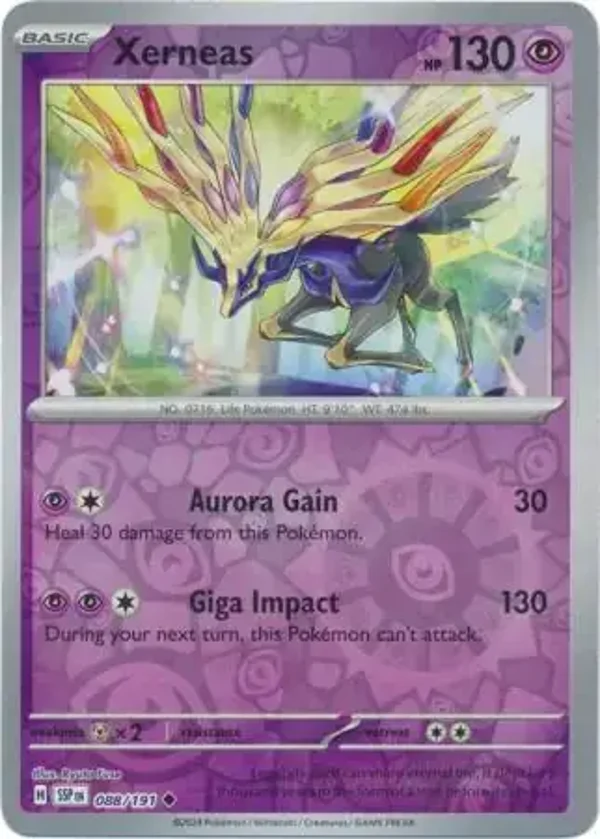 Surging Sparks  088/191 Xerneas Rev Holo