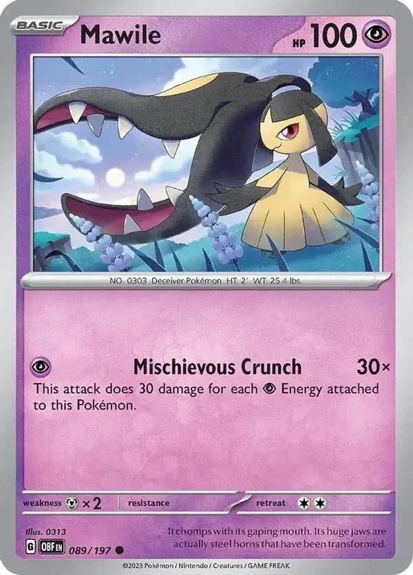 Obsidian Flames  089/197 Mawile