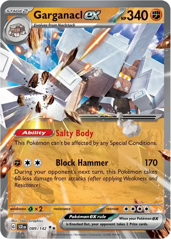 Stellar Crown  089/142 Garganacl Ex