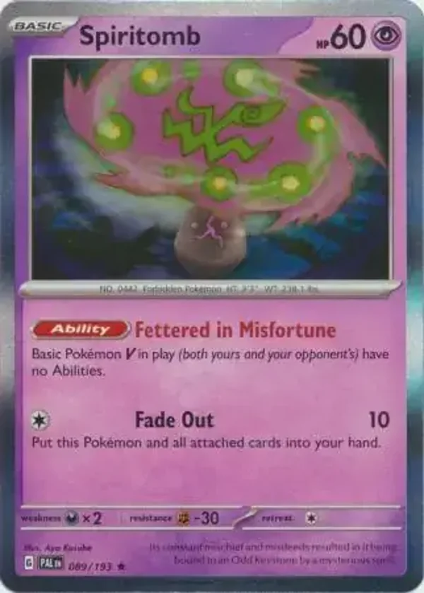 Paldea Evolved  089/193 Spiritomb