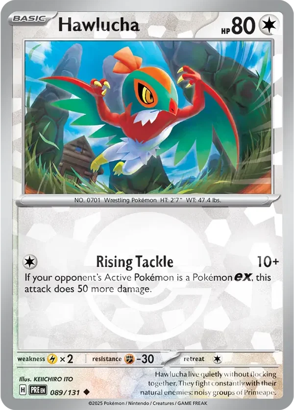 Prismatic Evolutions  089/131 Hawlucha Poke Ball