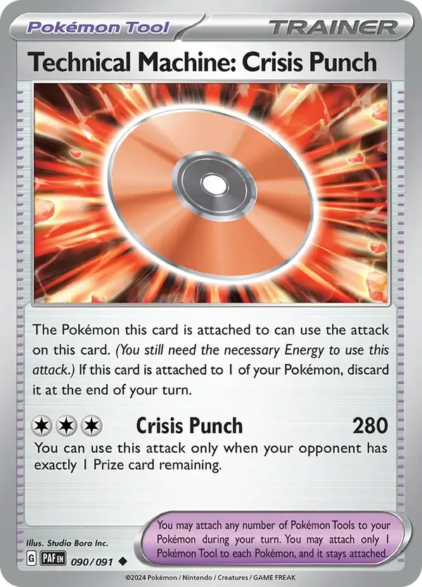 Paldean Fates  090/091 Techical Machine: Crisis Punch