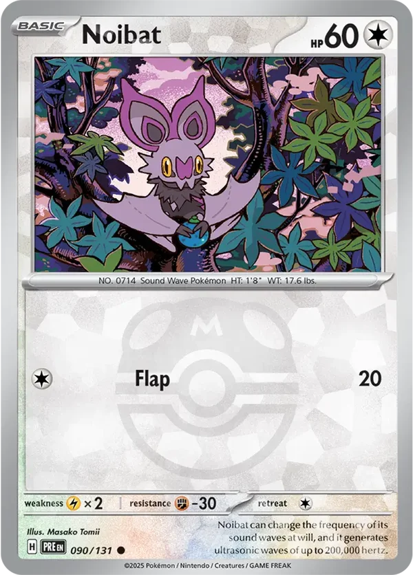 Prismatic Evolutions  090/131 Noibat Master Ball