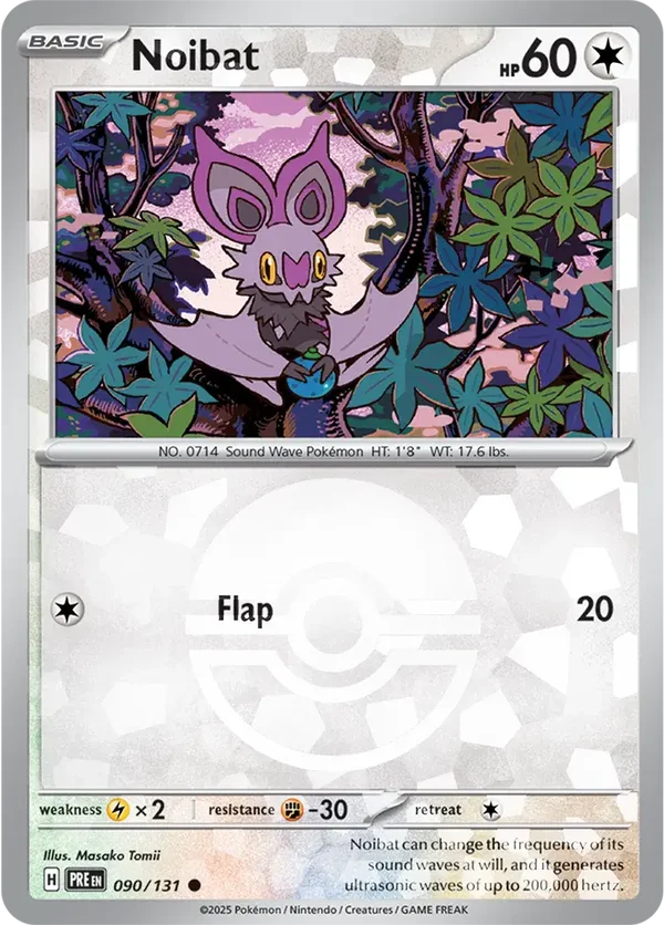 Prismatic Evolutions  090/131 Noibat Poke Ball