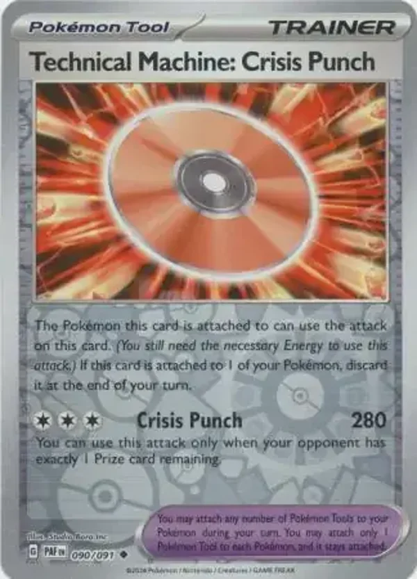 Paldean Fates  090/091 Techical Machine: Crisis Punch Rev Holo