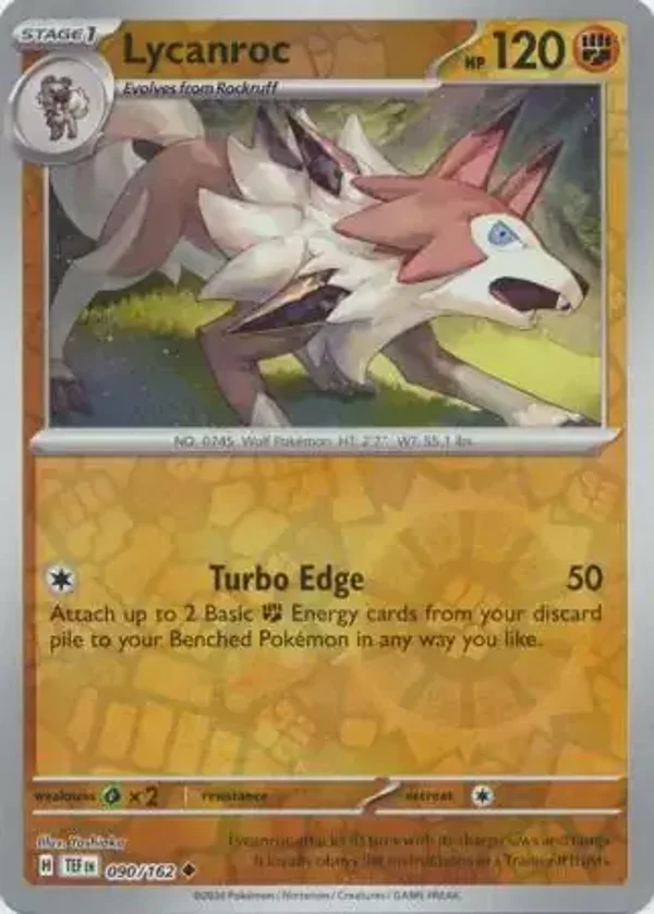 Temporal Forces  090/162 Lycanroc Rev Holo