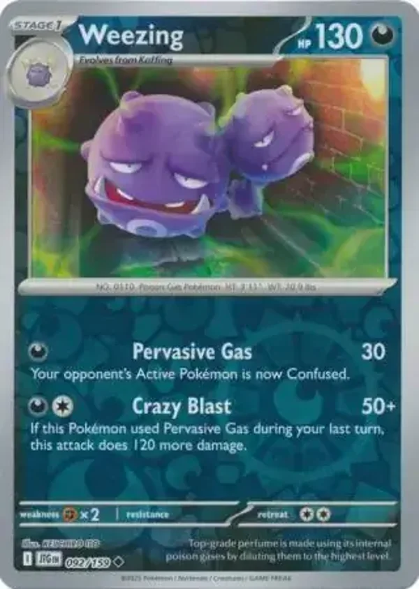 Journey Together  092/159 Weezing Rev Holo