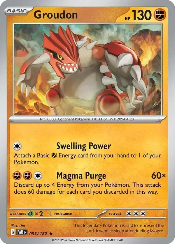 Paradox Rift  093/182 Groudon Holofoil