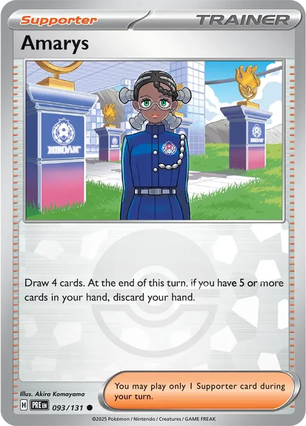Prismatic Evolutions  093/131 Amarys Poke Ball