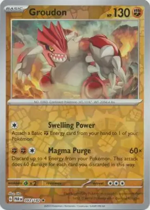 Paradox Rift  093/182 Groudon Rev Holo