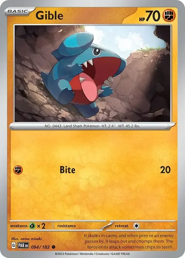 Paradox Rift  094/182 Gible