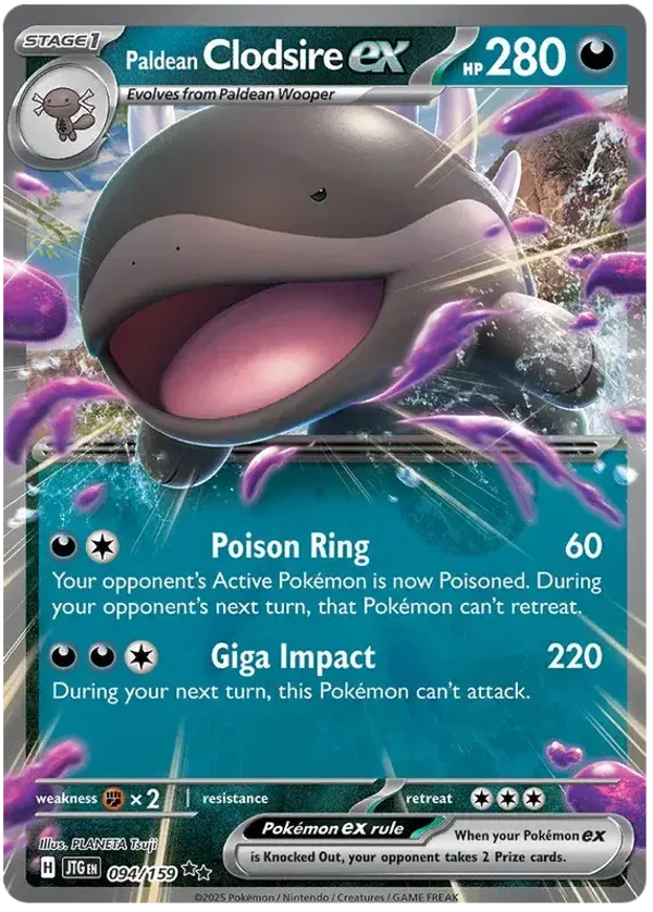 Journey Together  094/159 Paldean Clodsire Ex