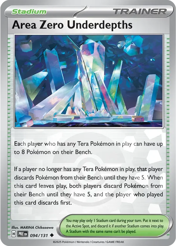 Prismatic Evolutions  094/131 Area Zero Underdepths Poke Ball