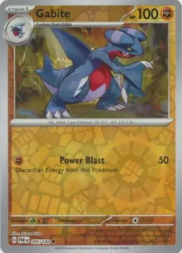 Paradox Rift  095/182 Gabite Rev Holo