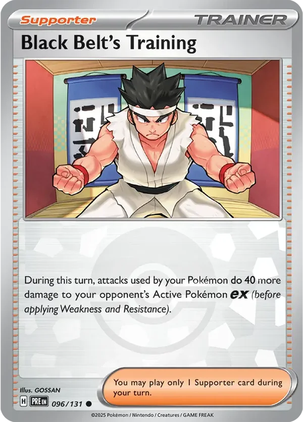 Prismatic Evolutions  096/131 Black Belt's Training Poke Ball