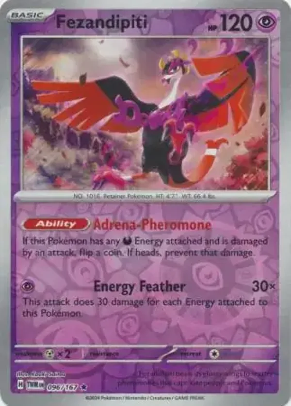 Twilight Masquerade  096/167 Fezandipiti Rev Holo