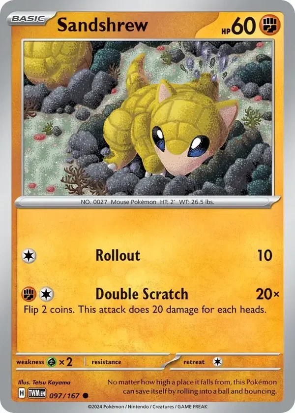 Twilight Masquerade  097/167 Sandshrew