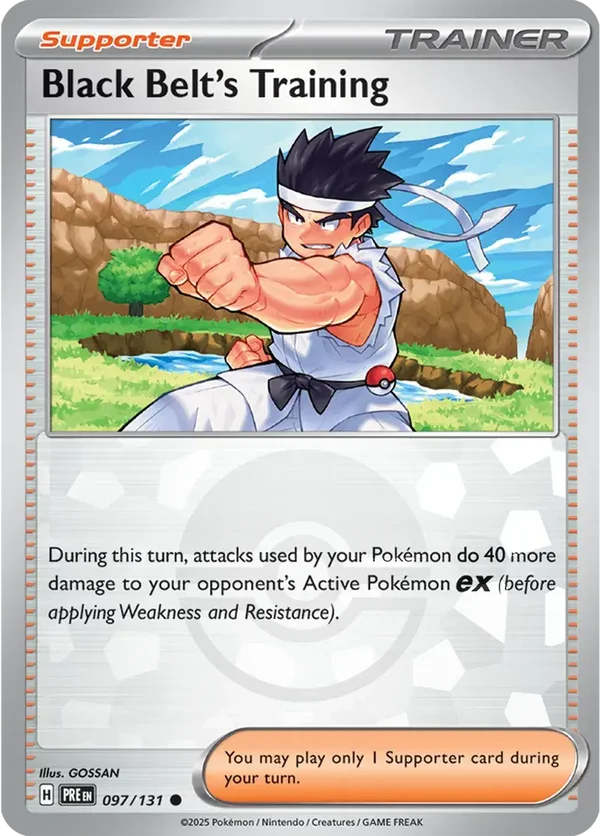 Prismatic Evolutions  097/131 Black Belt's Training Poke Ball