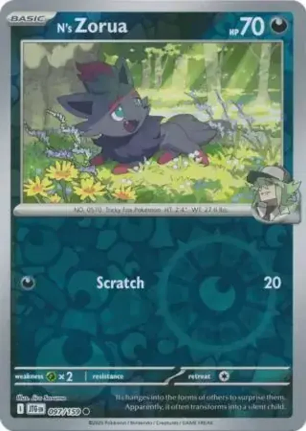 Journey Together  097/159 N's Zorua Rev Holo