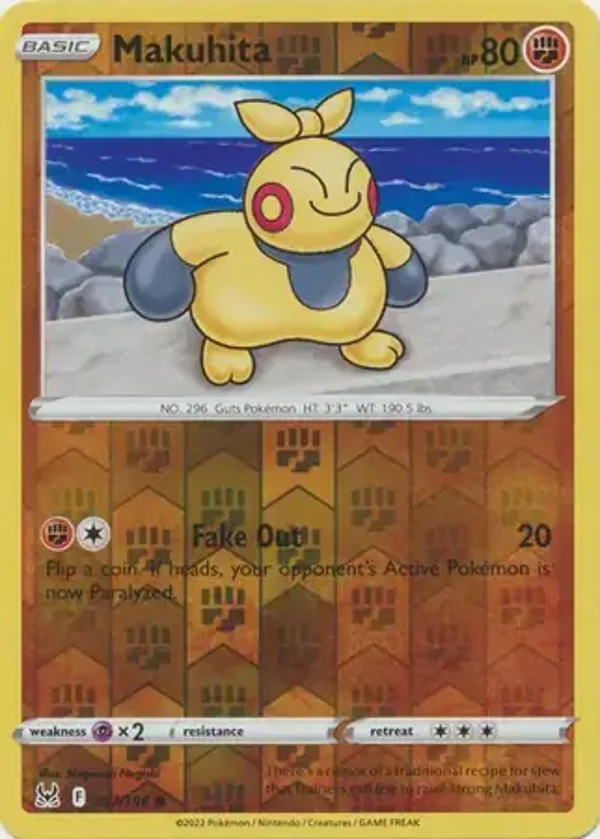 Lost Origin  097/196 Makuhita Rev Holo