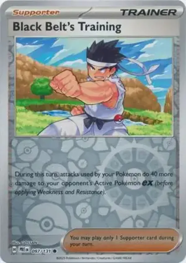 Prismatic Evolutions  097/131 Black Belt's Training Rev Holo