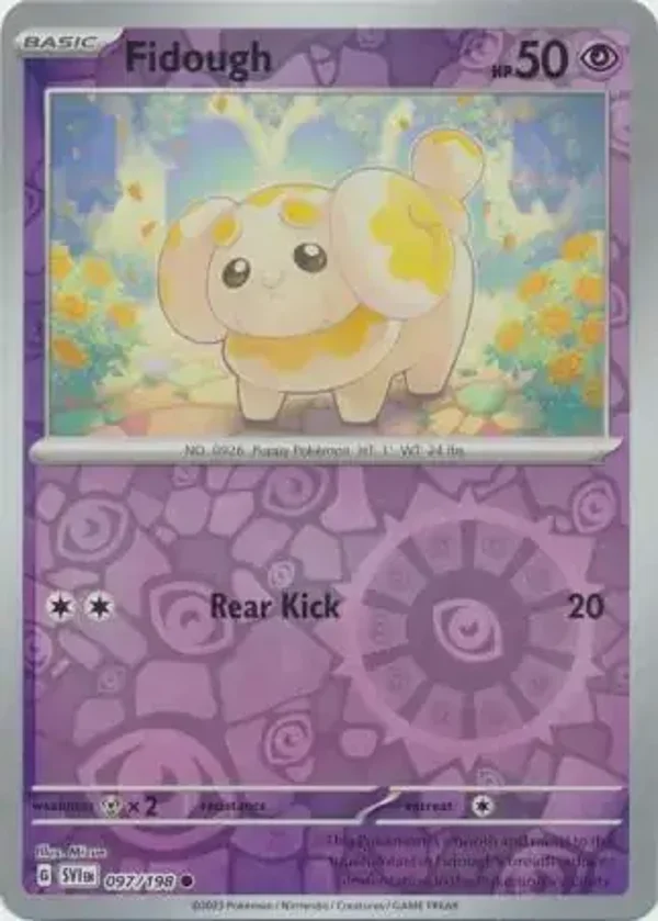 Scarlet & Violet  097/198 Fidough Rev Holo