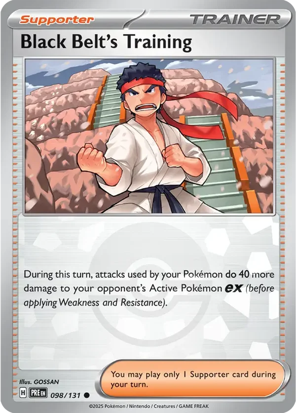 Prismatic Evolutions  098/131 Black Belt's Training Poke Ball