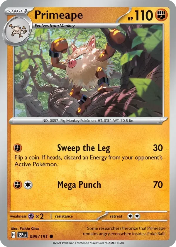 Surging Sparks  099/191 Primeape