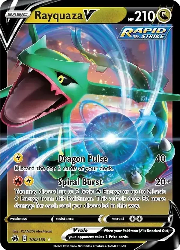 Crown Zenith  100/159 Rayquaza V