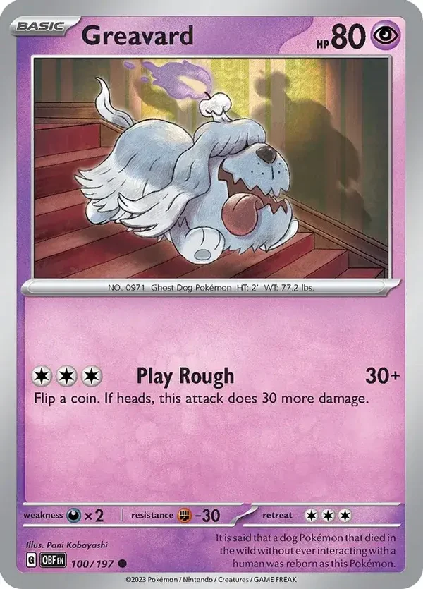 Obsidian Flames  100/197 Greavard