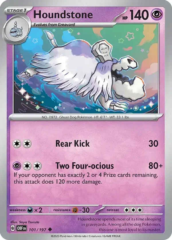 Obsidian Flames  101/197 Houndstone