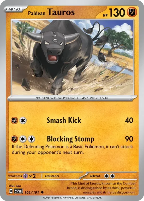 Surging Sparks  101/191 Paldean Tauros