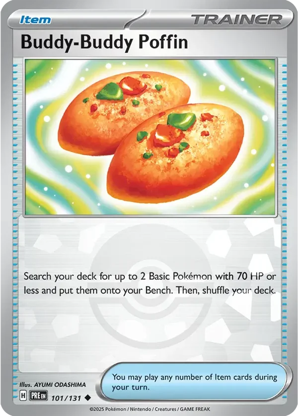 Prismatic Evolutions  101/131 Buddy-Buddy Poffin Poke Ball
