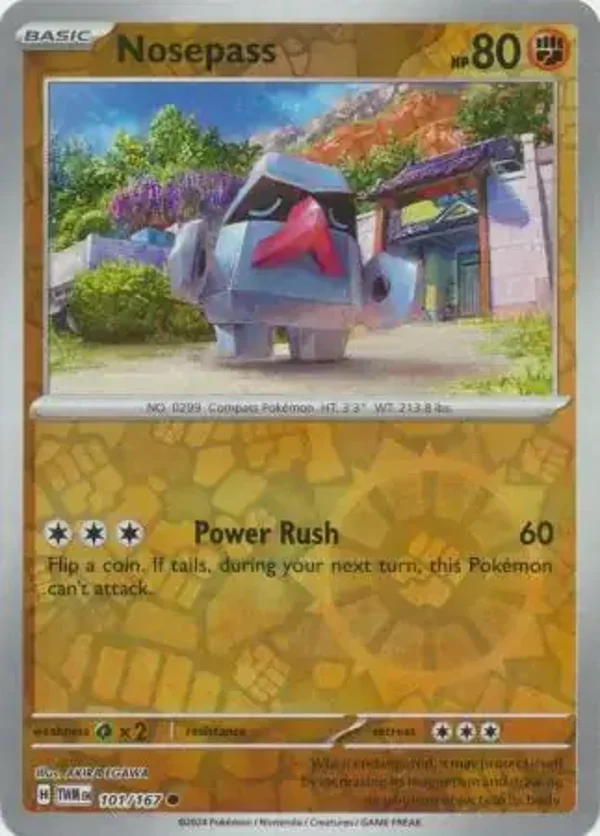 Twilight Masquerade  101/167 Nosepass Rev Holo